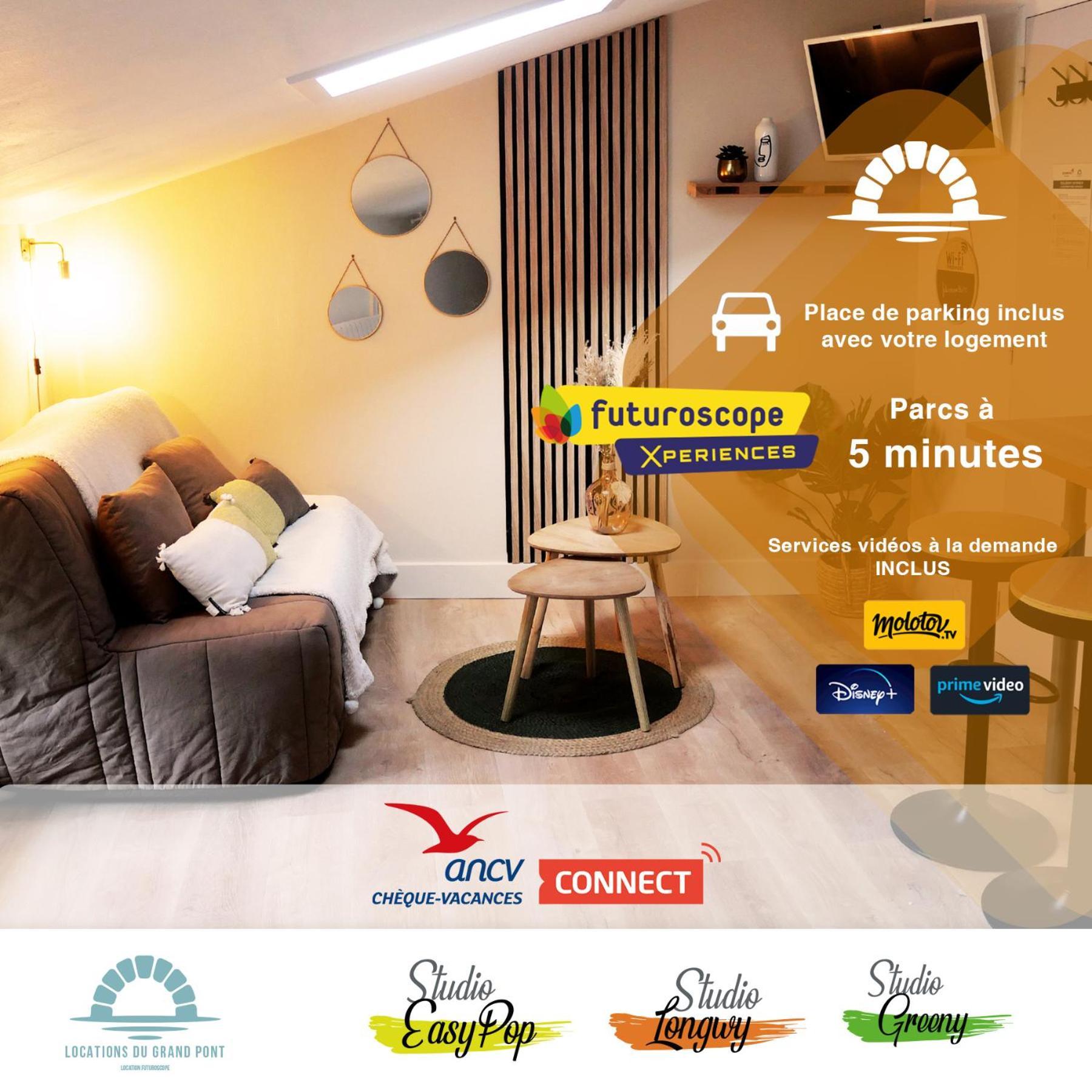Locations Du Grand Pont - Appart Hotel Poitiers - Futuroscope 샤세노일 뒤 푸아투 외부 사진